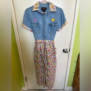 ‘90s Denim Teapot Dress